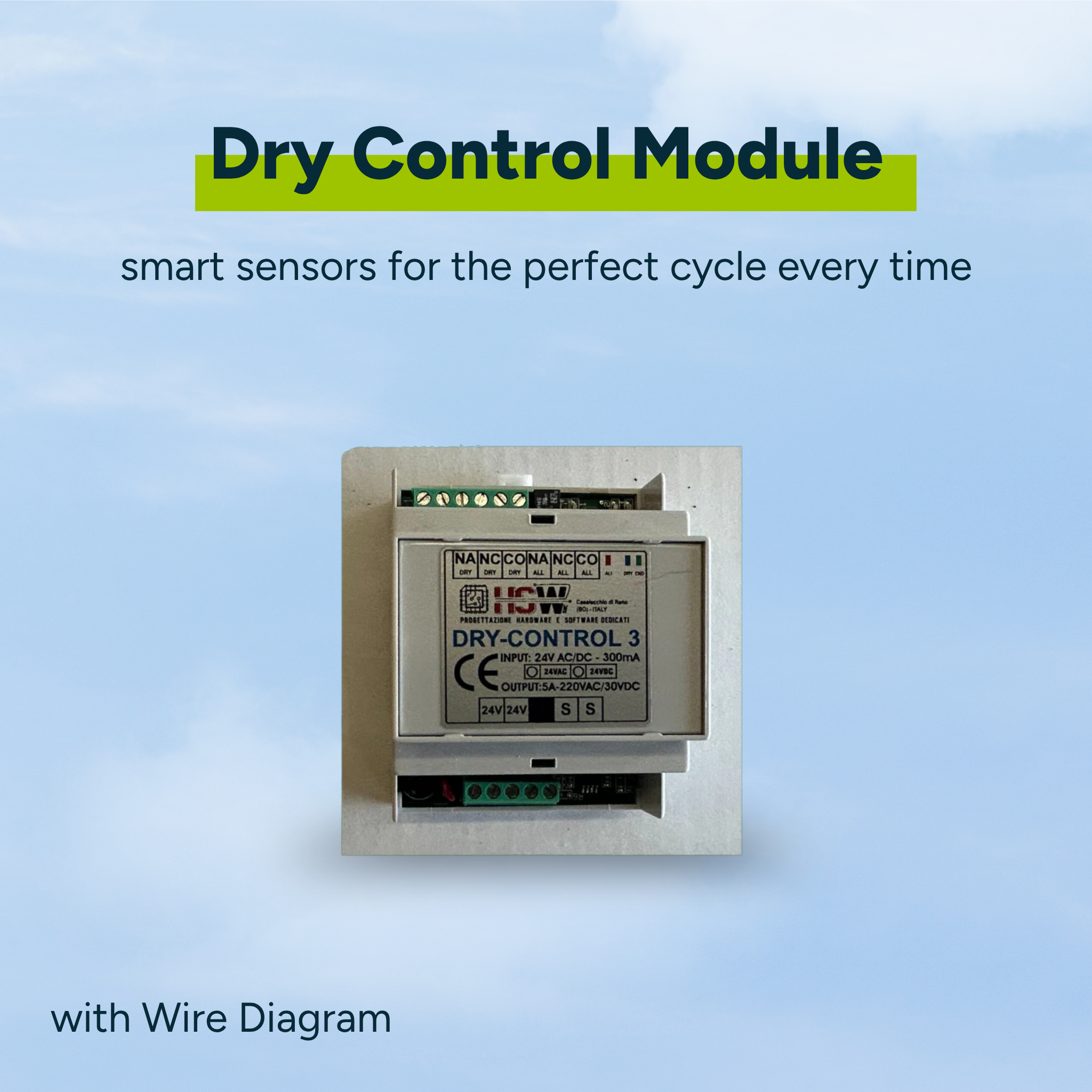 Electronic Dry Control Module, with Wire Diagram