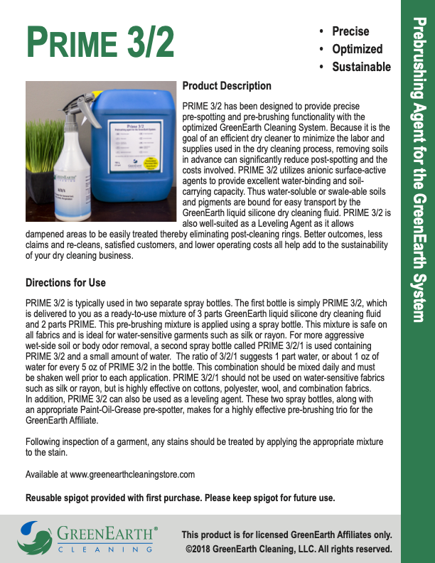 GreenEarth Prime 3/2 2.65gal/10l With Spigot