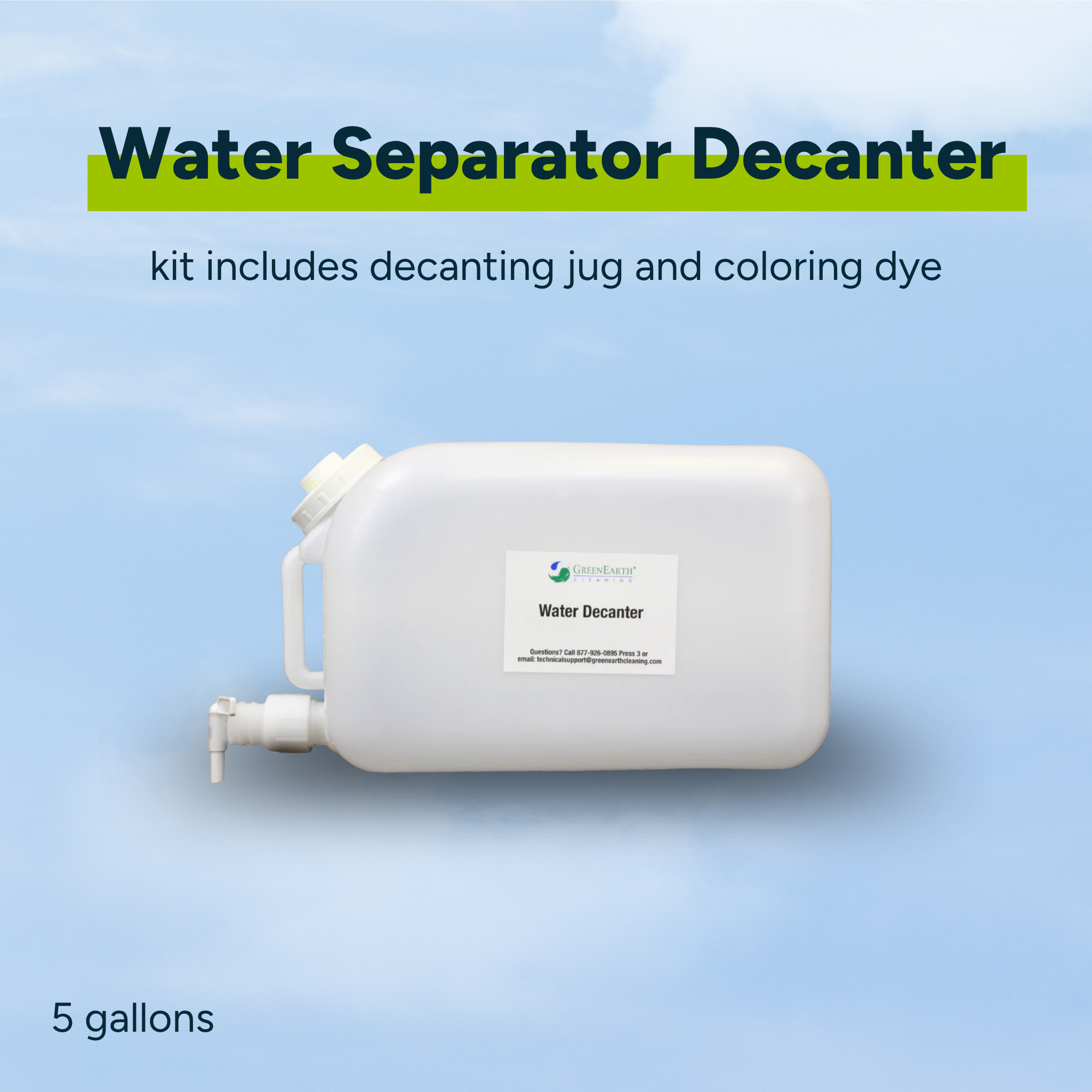 5 Gallon Container / Water Separator Decanter